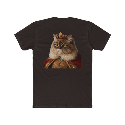 Royal Cat T‑Shirt — Crowned Persian Portrait Tee