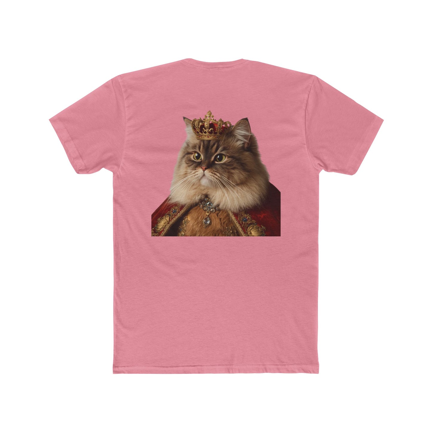 Royal Cat T‑Shirt — Crowned Persian Portrait Tee
