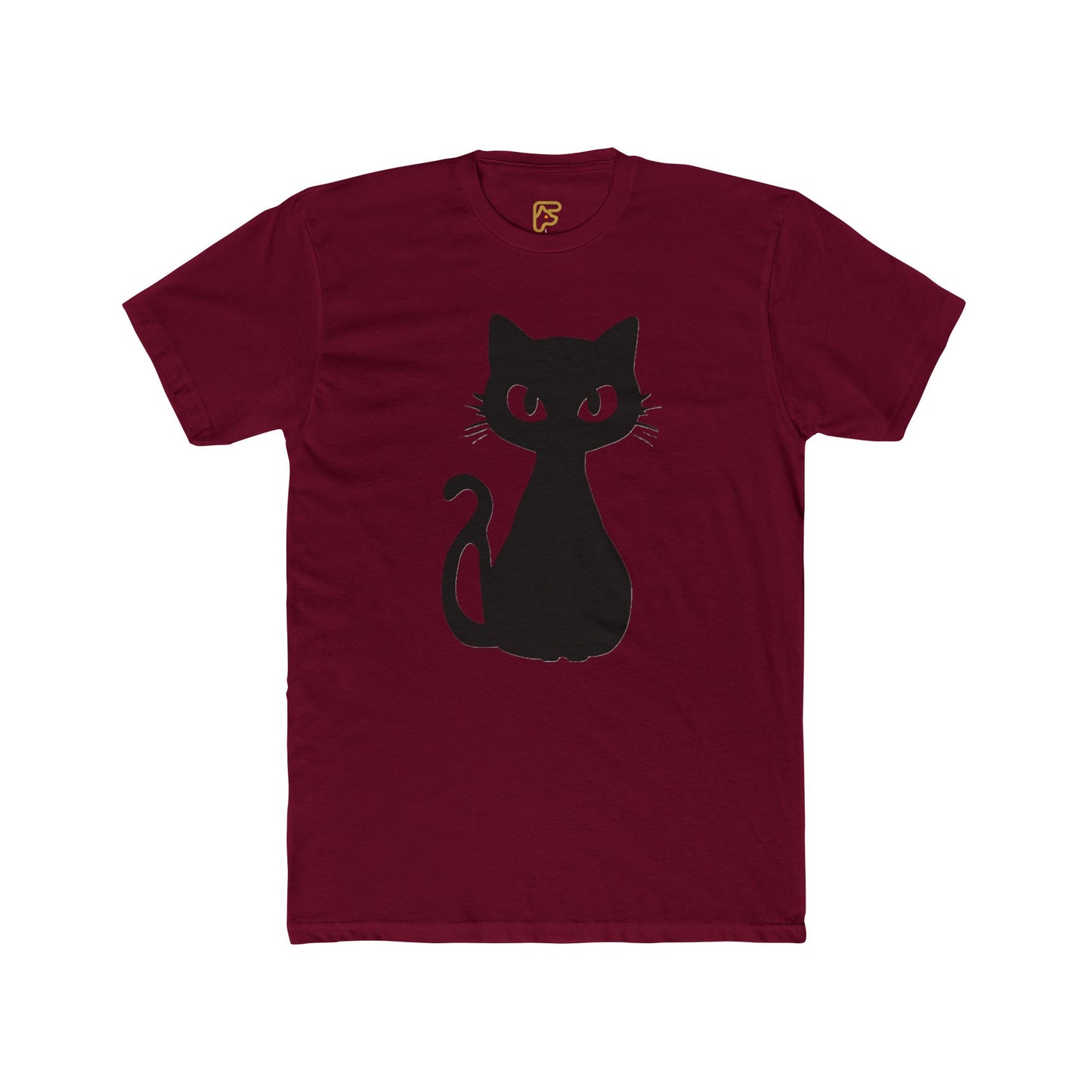Black Cat Graphic Tee — Cute Minimal Cat Silhouette T-Shirt
