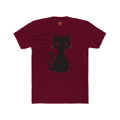 Black Cat Graphic Tee — Cute Minimal Cat Silhouette T-Shirt