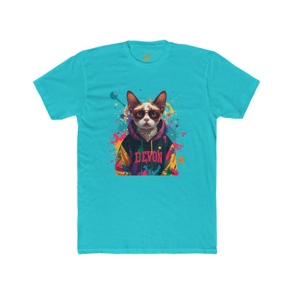 Devon Cool Cat Graphic Tee — Colorful Streetwear Cat T-Shirt
