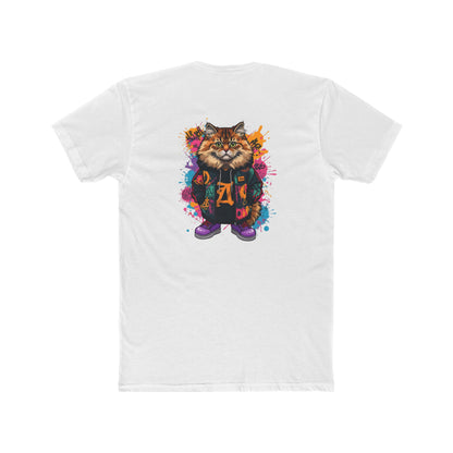 Cat Graphic Tee — Colorful Streetwear Cat Design