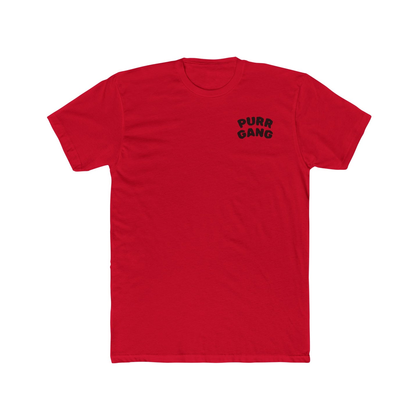 Purr Gang Cat Tee — Graphic Cat Portrait Crewneck Tee