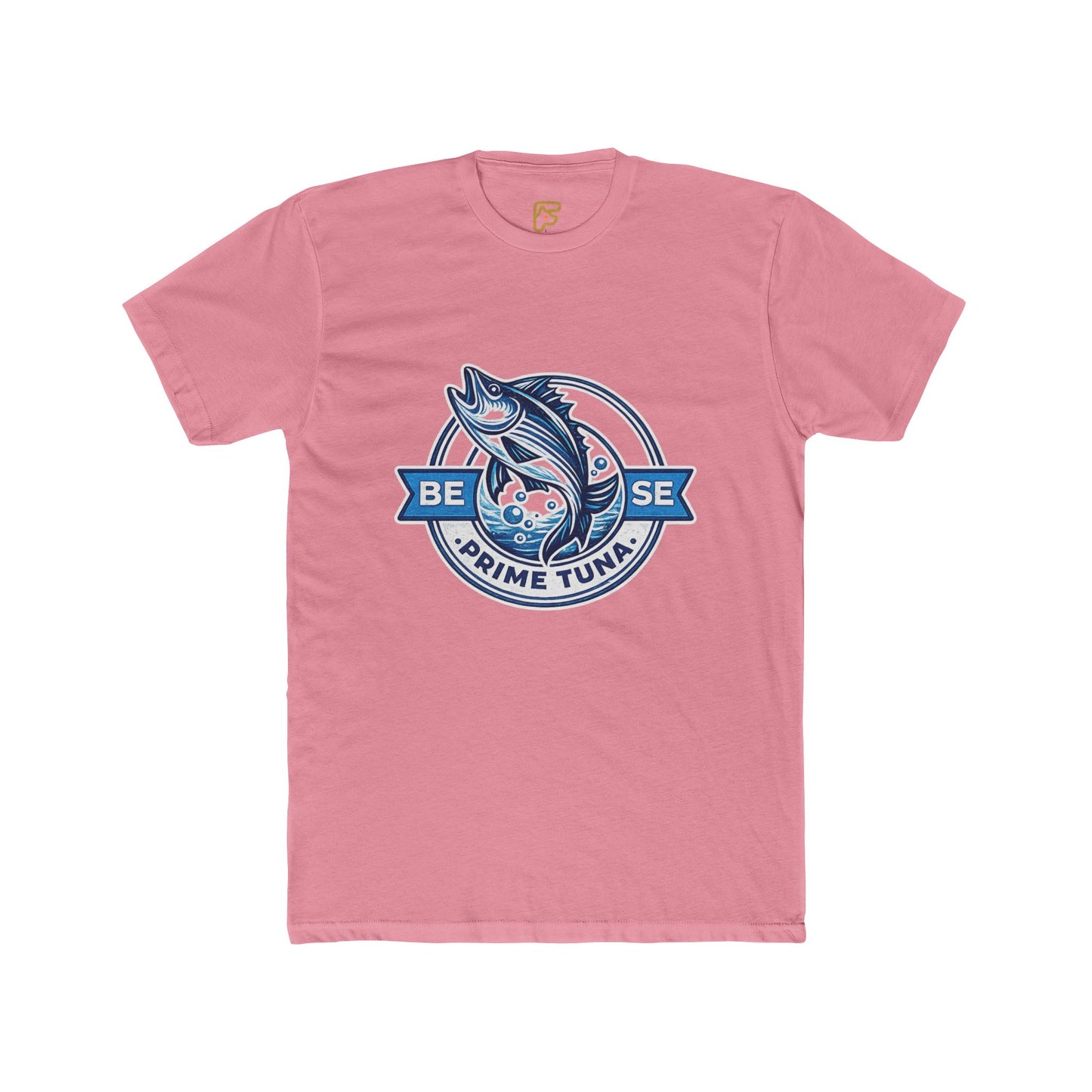 Prime Tuna Crest T-Shirt — 'Be Wise' Vintage Fishing Tee