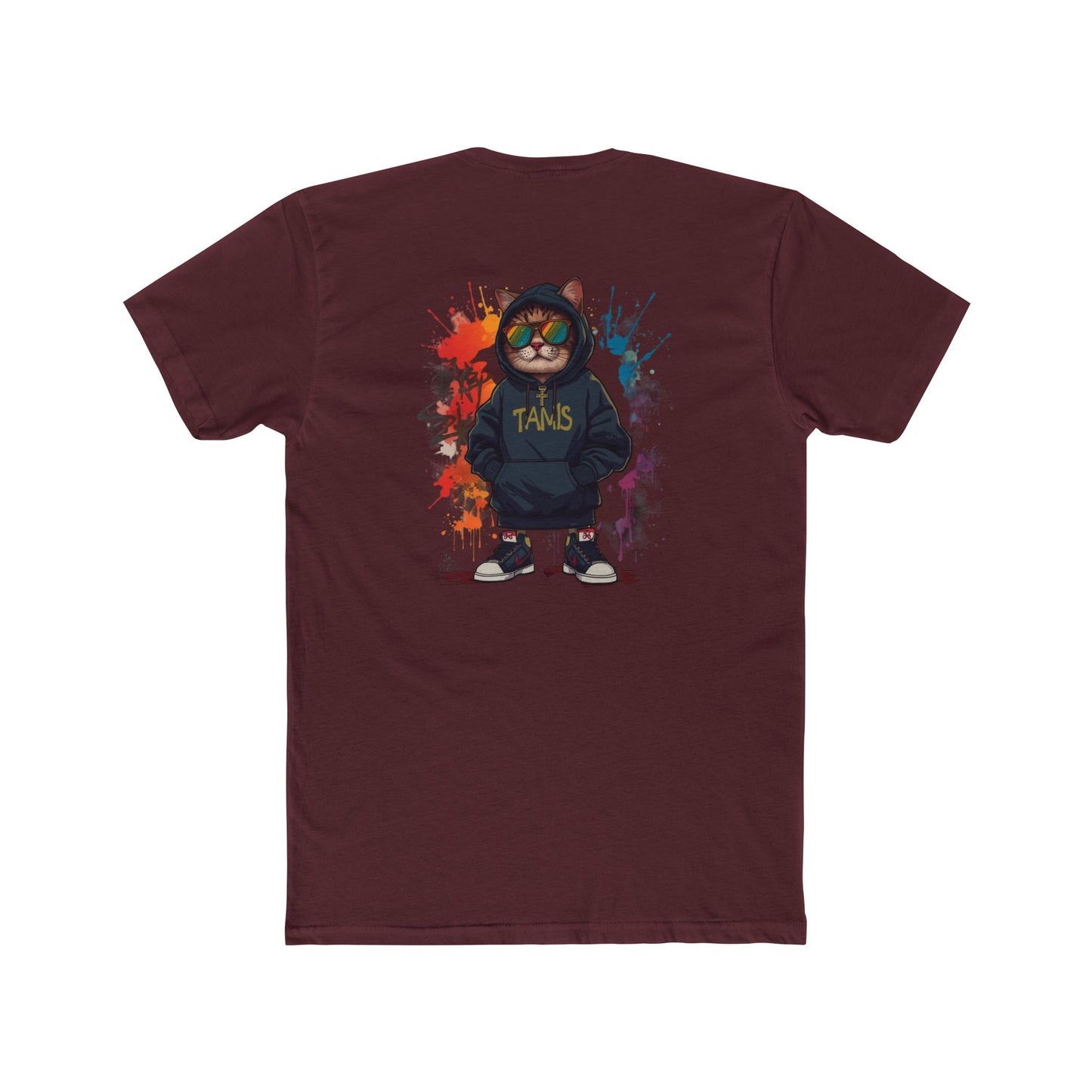 Cat Streetwear Tee — Graphic Hoodie Cat Design ("TAMS")