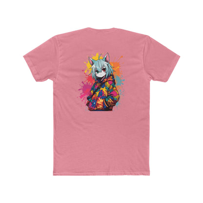 Anime Cat Girl Tee — Colorful Streetwear Graphic T-Shirt