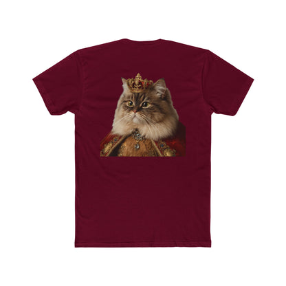 Royal Cat T‑Shirt — Crowned Persian Portrait Tee