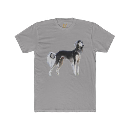 Saluki Dog Illustration T‑Shirt — Elegant Sighthound Artwork Tee