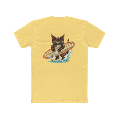 Surfing Cat T-Shirt — Vintage Surfboard Kitty Graphic Tee
