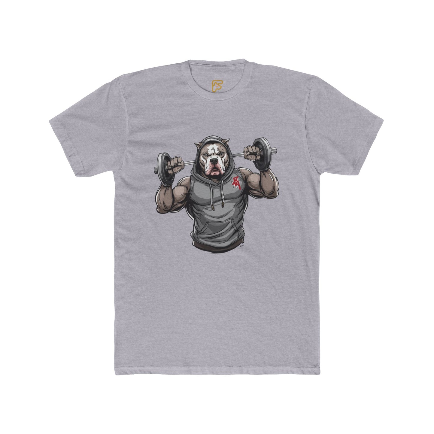 Gym Bear Strength T‑Shirt — Muscular Bear Lifting Dumbbells Workout Tee
