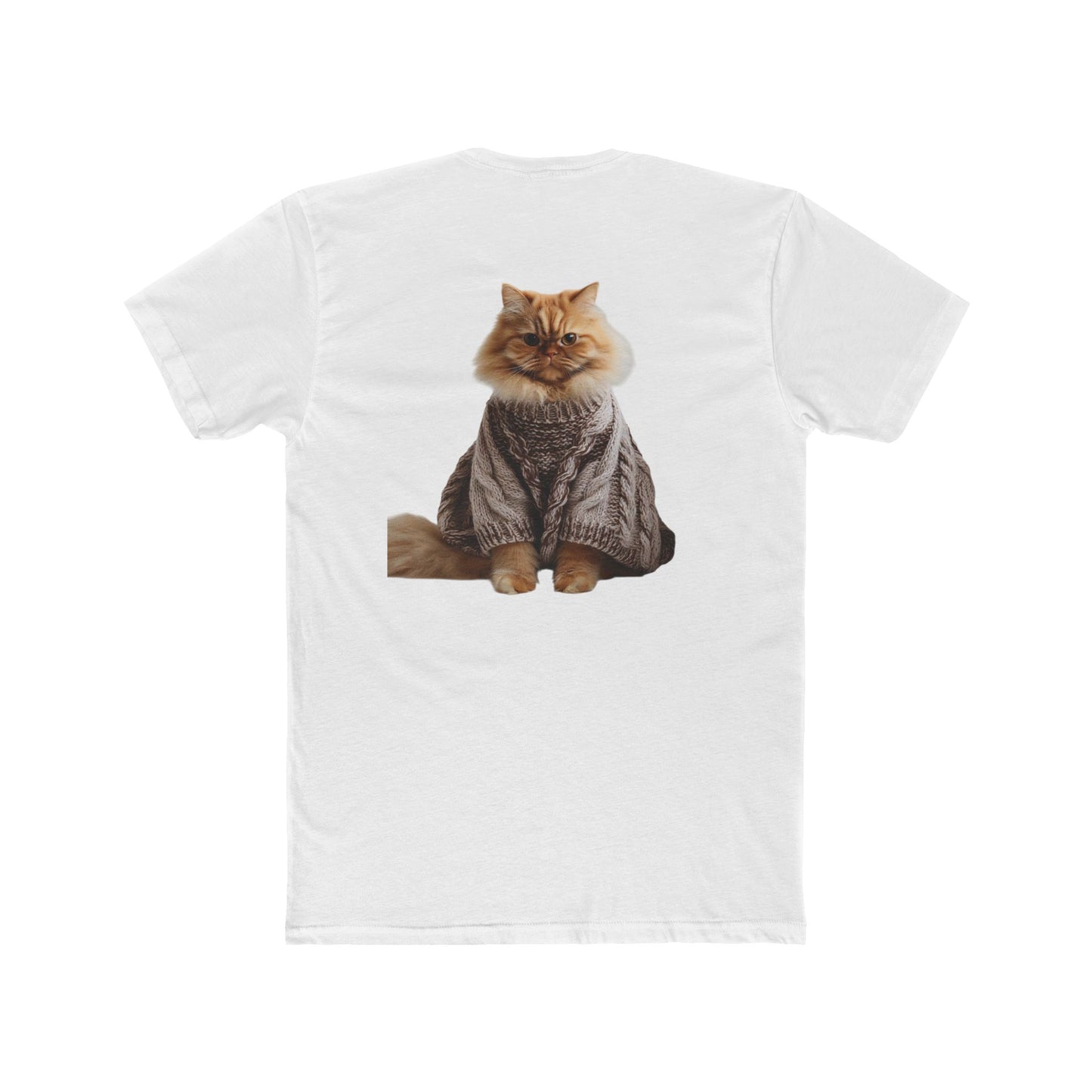 Cat Crew Tee — Cozy Sweater Cat Graphic T-Shirt