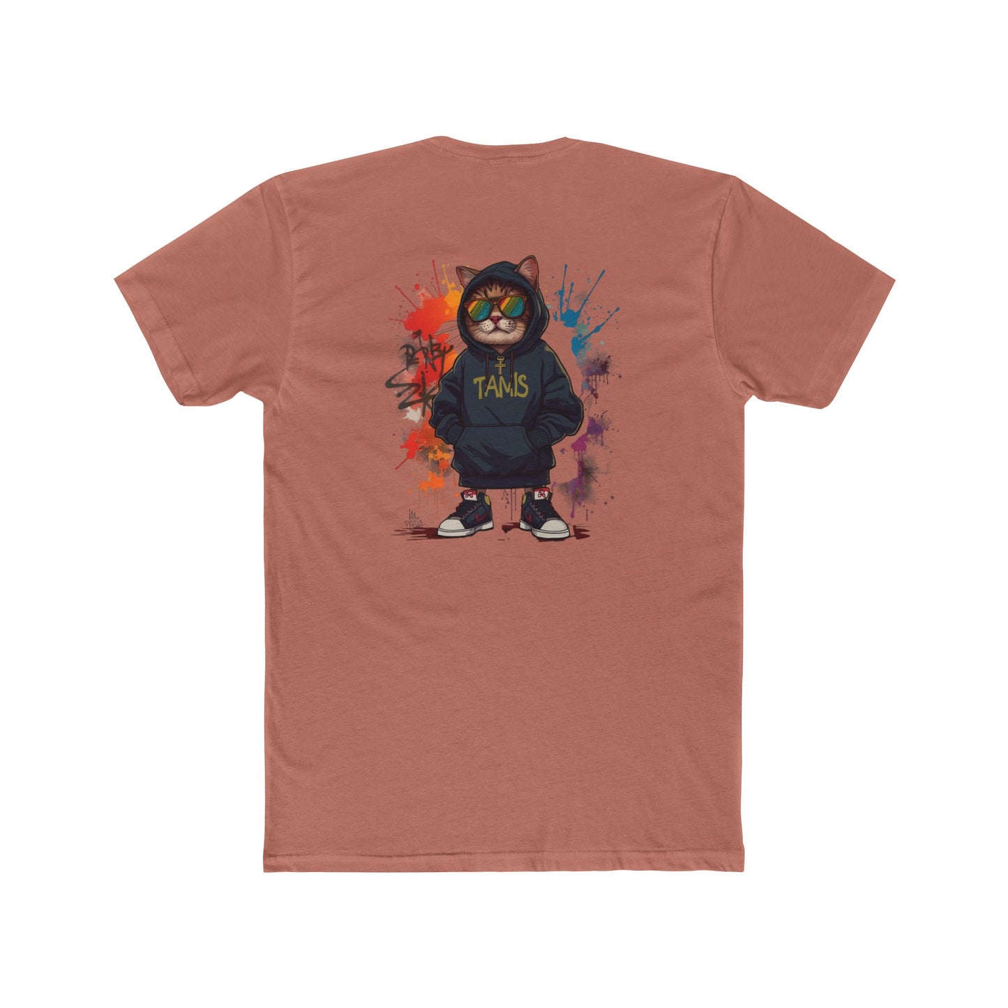 Cat Streetwear Tee — Graphic Hoodie Cat Design ("TAMS")