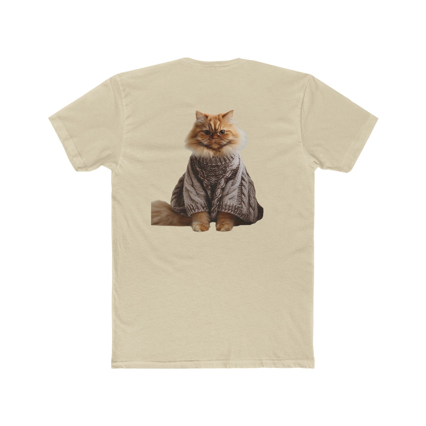 Cat Crew Tee — Cozy Sweater Cat Graphic T-Shirt