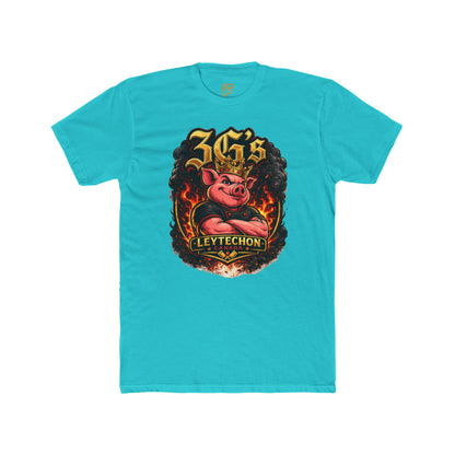 3G's Leytechon Pig Graphic Tee — Vintage Flame Streetwear Shirt