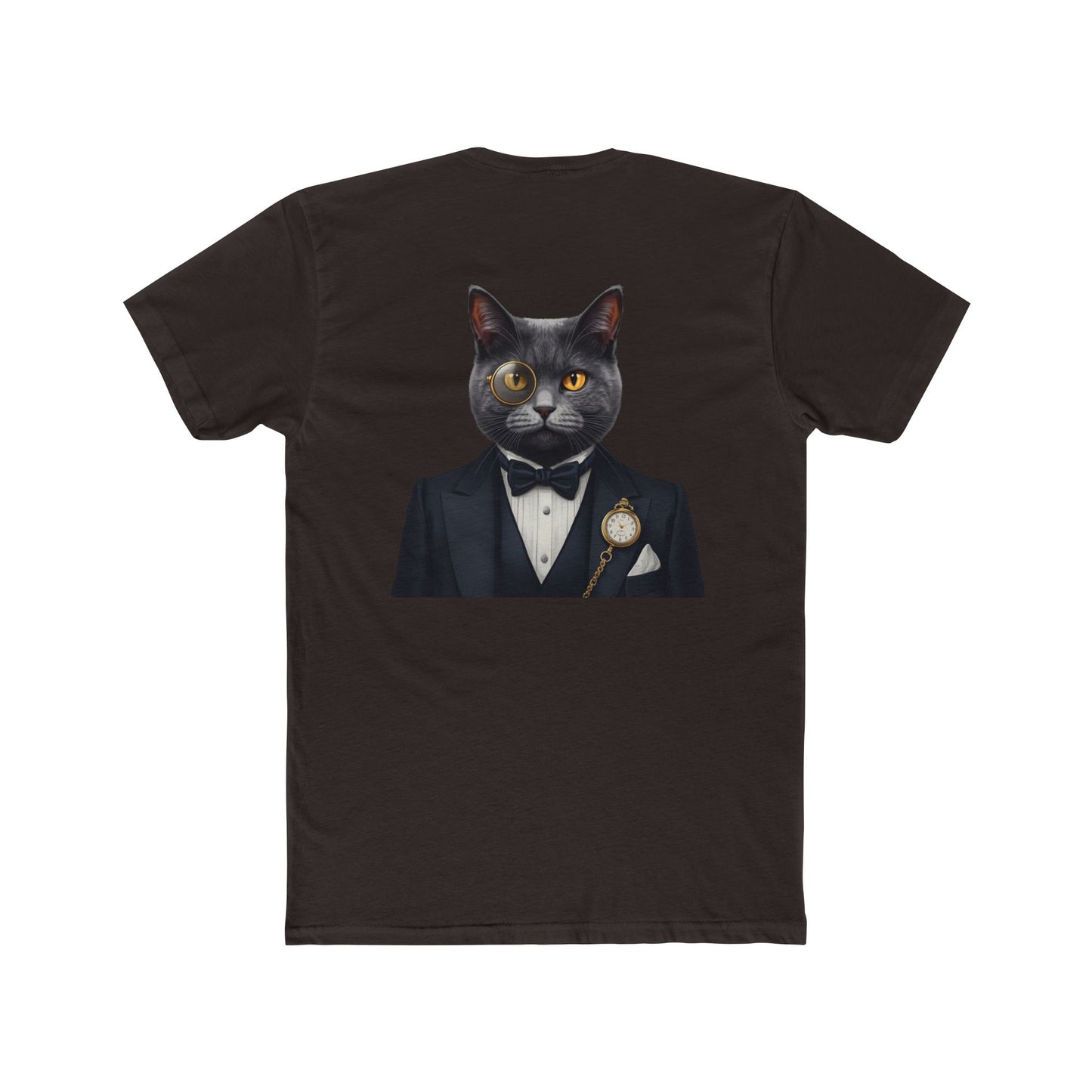 Cat Gentleman T-Shirt — Dapper Black Cat in Tuxedo Graphic Tee