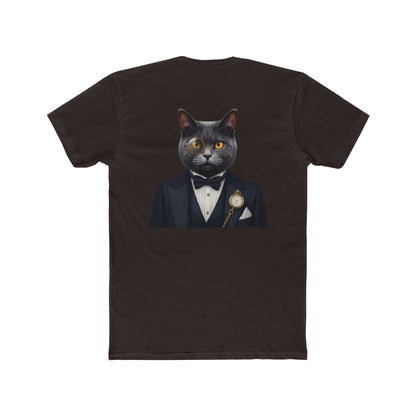 Cat Gentleman T-Shirt — Dapper Black Cat in Tuxedo Graphic Tee