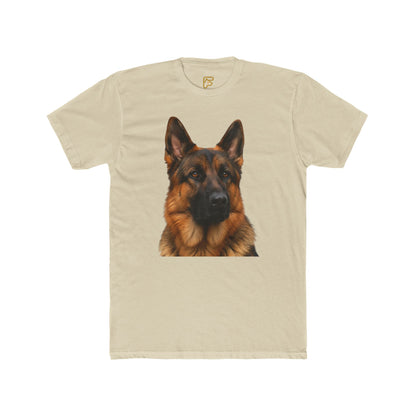 German Shepherd Portrait T-Shirt — Realistic Dog Face Tee for Dog Lovers