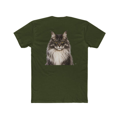 Cat Portrait T‑Shirt — Realistic Maine Coon Graphic Tee