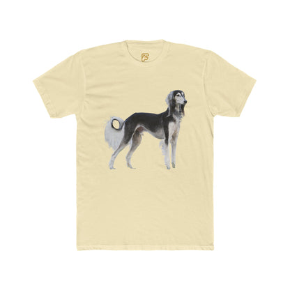 Saluki Dog Illustration T‑Shirt — Elegant Sighthound Artwork Tee