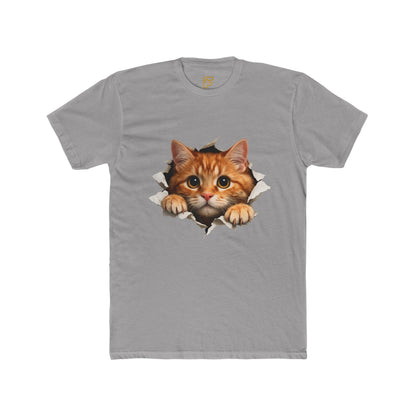 Peekaboo Kitten T-Shirt — Cute Cat Peeking Graphic Tee