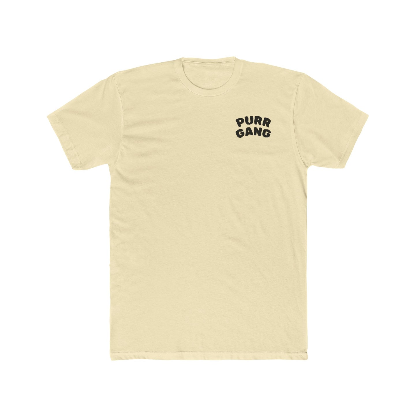 Purr Gang Cat Tee — Graphic Cat Portrait Crewneck Tee