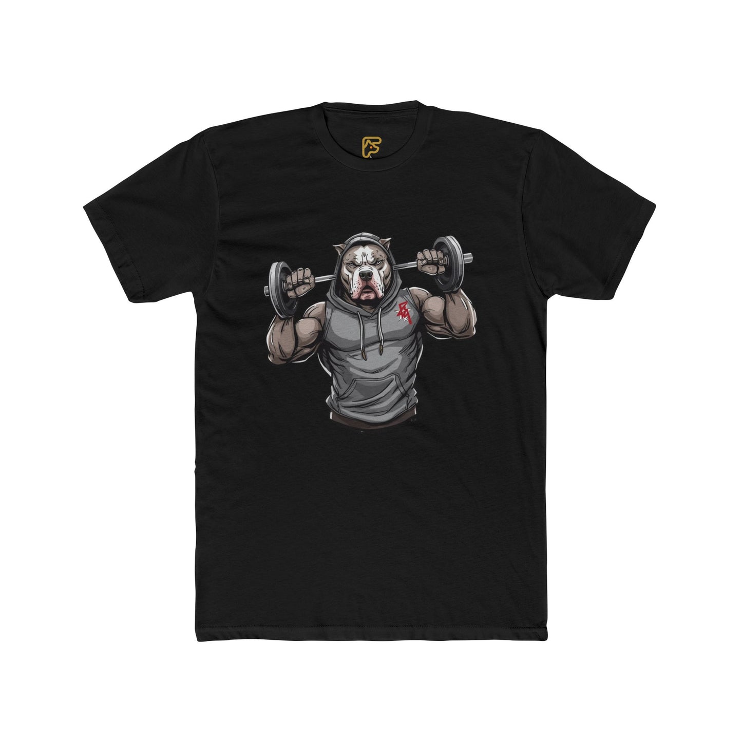 Gym Bear Strength T‑Shirt — Muscular Bear Lifting Dumbbells Workout Tee