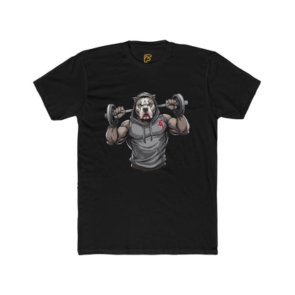 Gym Bear Strength T‑Shirt — Muscular Bear Lifting Dumbbells Workout Tee