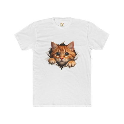 Peekaboo Kitten T-Shirt — Cute Cat Peeking Graphic Tee