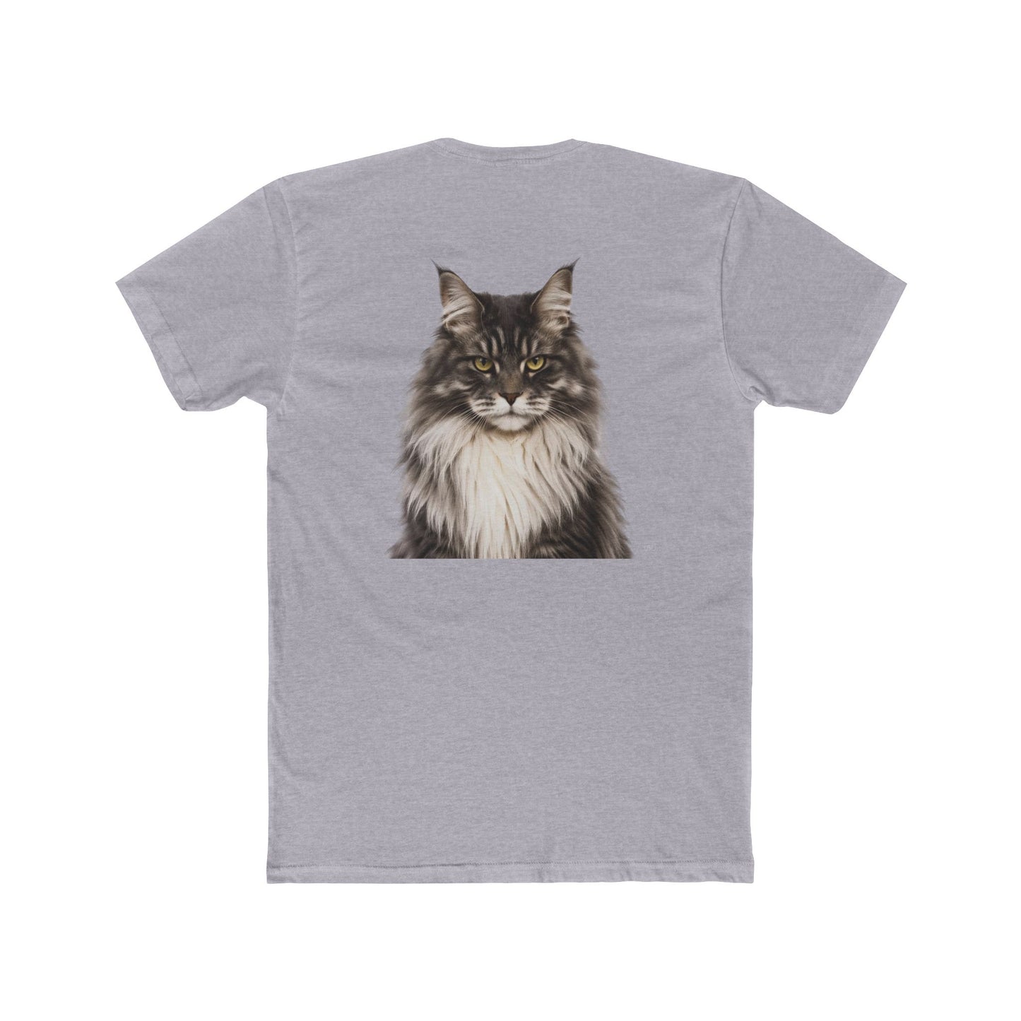 Cat Portrait T‑Shirt — Realistic Maine Coon Graphic Tee