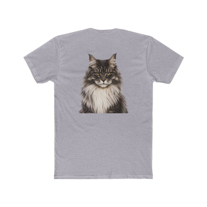 Cat Portrait T‑Shirt — Realistic Maine Coon Graphic Tee