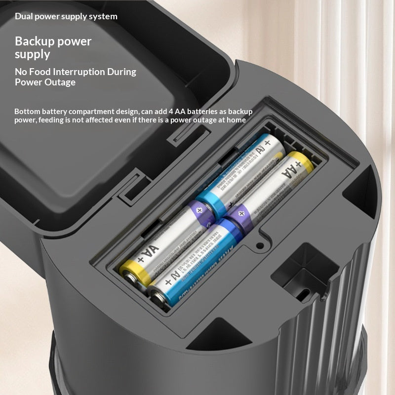 Automatic Pet Feeder with Anti-Jam System – 4L Timed Food Dispenser for Cats & Dogs