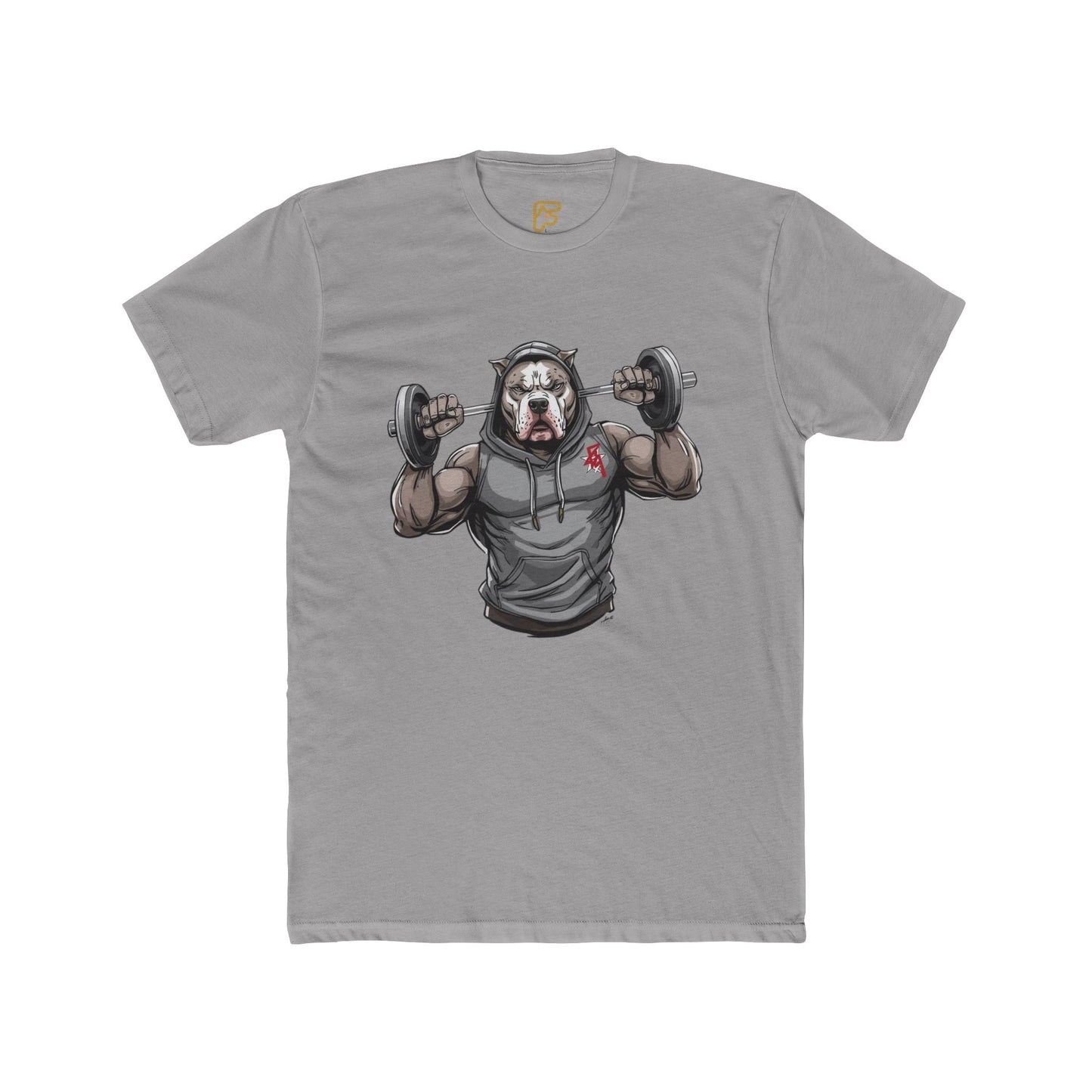 Gym Bear Strength T‑Shirt — Muscular Bear Lifting Dumbbells Workout Tee
