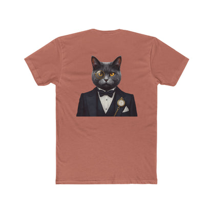 Cat Gentleman T-Shirt — Dapper Black Cat in Tuxedo Graphic Tee