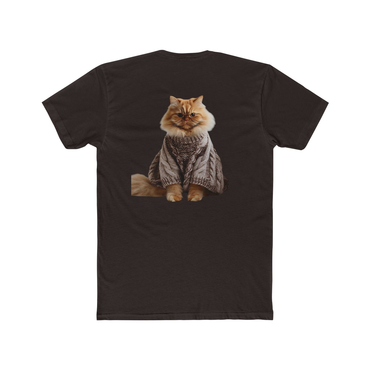 Cat Crew Tee — Cozy Sweater Cat Graphic T-Shirt