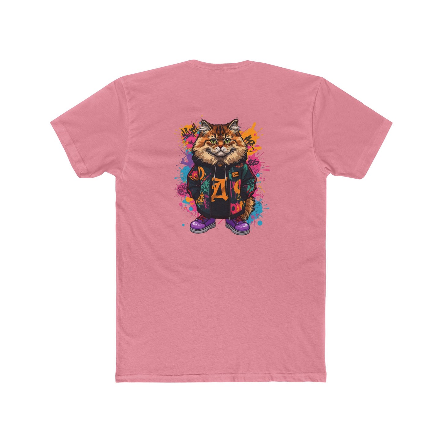 Cat Graphic Tee — Colorful Streetwear Cat Design