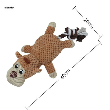 Interactive Plush Dog Toy – Soft Chew & Teeth Cleaning Toy for Dogs