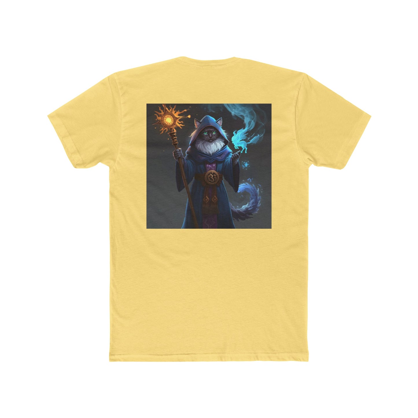 Wizard Cat Tee — Fantasy Mage Cat Graphic T-Shirt