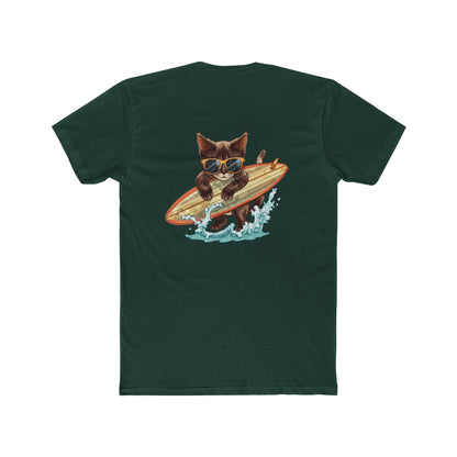 Surfing Cat T-Shirt — Vintage Surfboard Kitty Graphic Tee