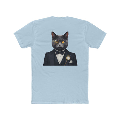 Cat Gentleman T-Shirt — Dapper Black Cat in Tuxedo Graphic Tee