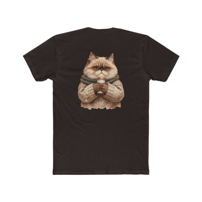 Cozy Cat Crew Tee — Cute Sweater Cat Graphic T-Shirt