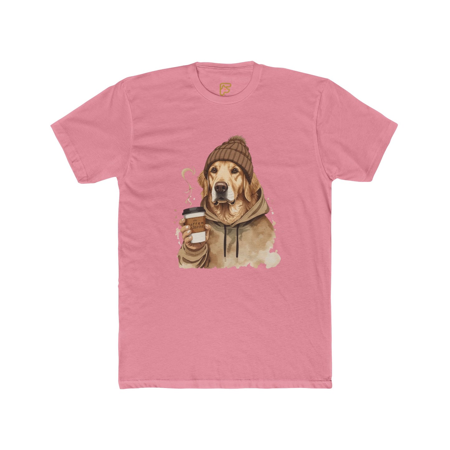 Golden Retriever Coffee Tee — Cozy Dog Hoodie Design