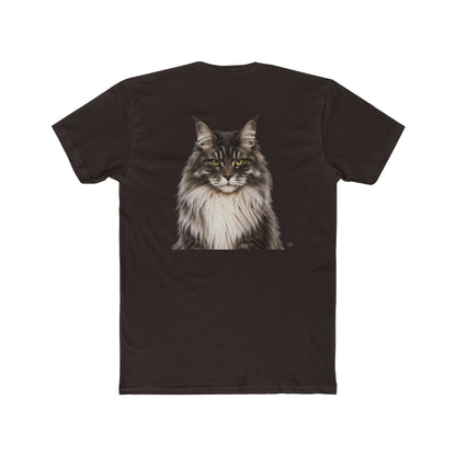 Cat Portrait T‑Shirt — Realistic Maine Coon Graphic Tee