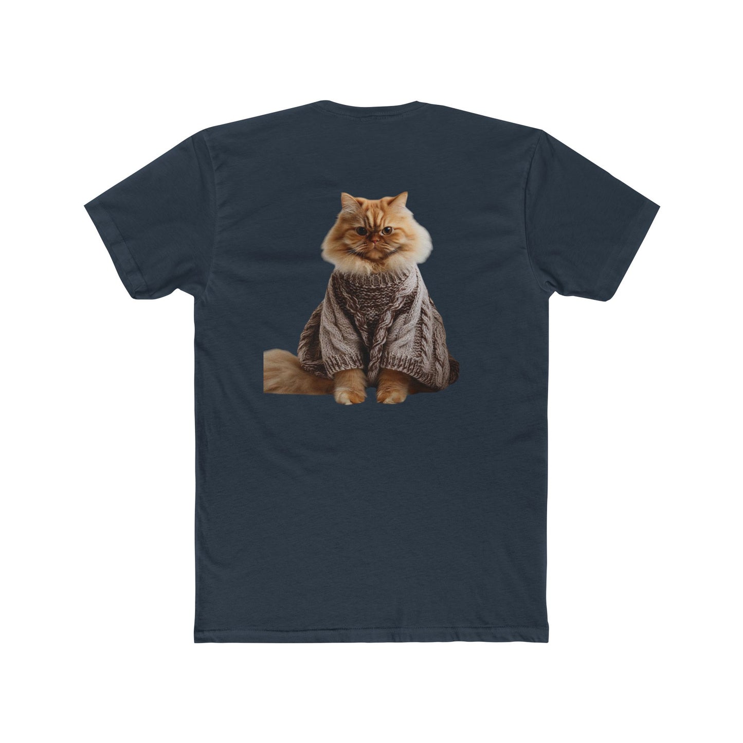 Cat Crew Tee — Cozy Sweater Cat Graphic T-Shirt