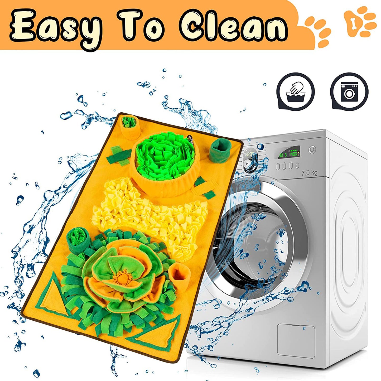 Large Snuffle Mat for Dogs – Interactive Slow Feeder & Stress Relief Training Mat