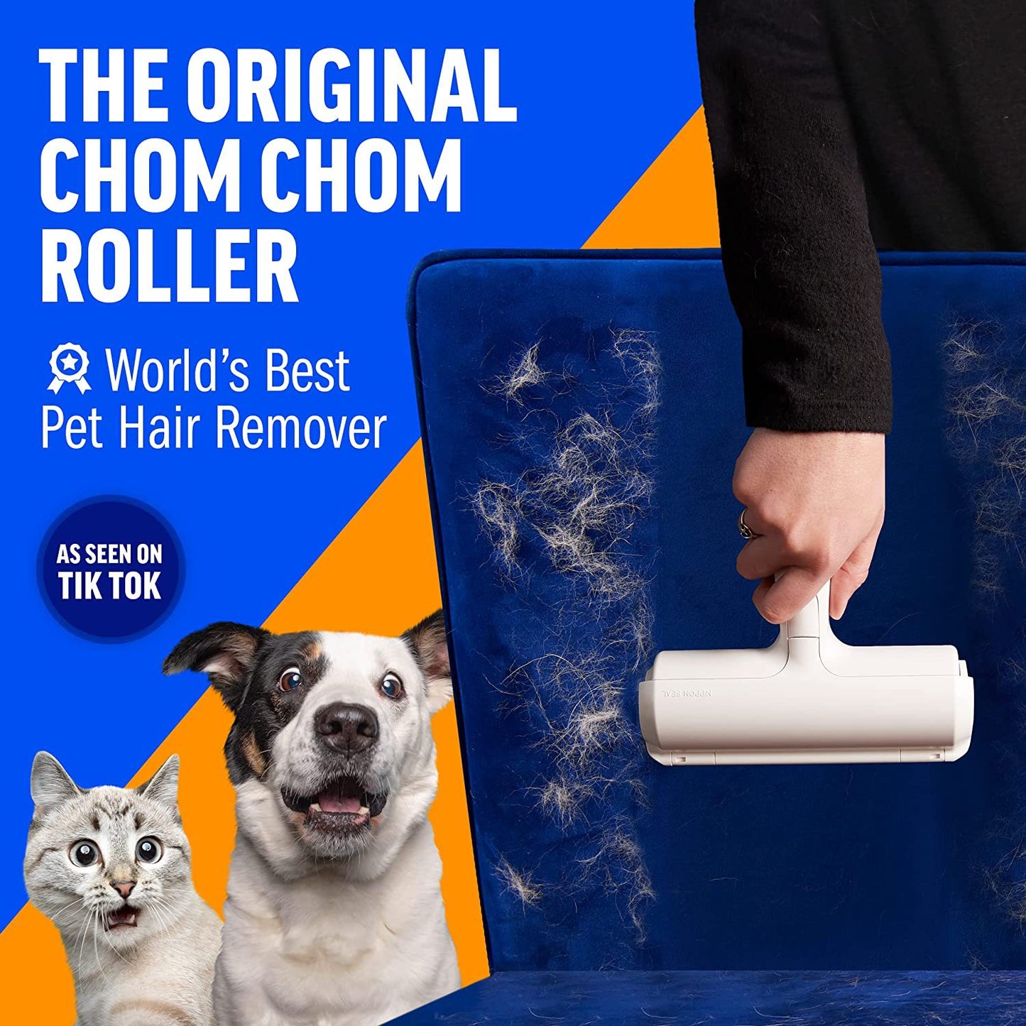 Pet Hair Remover Roller – Reusable Lint & Fur Picker