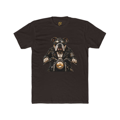 Bulldog Biker Tee — Vintage Motorcycle Dog Graphic T‑Shirt