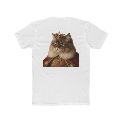 Royal Cat T‑Shirt — Crowned Persian Portrait Tee