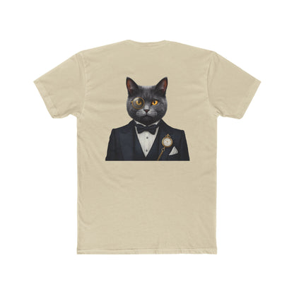 Cat Gentleman T-Shirt — Dapper Black Cat in Tuxedo Graphic Tee
