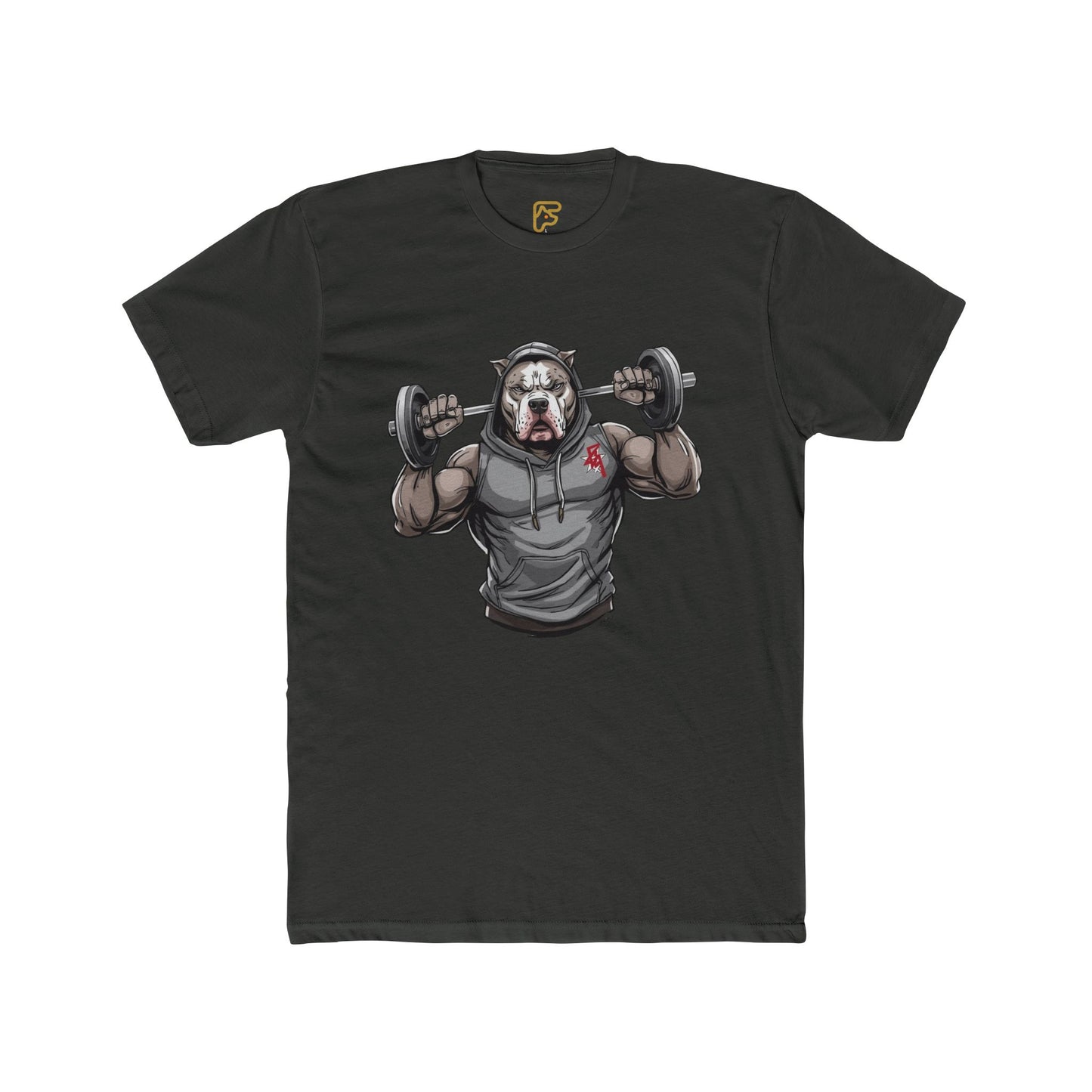 Gym Bear Strength T‑Shirt — Muscular Bear Lifting Dumbbells Workout Tee