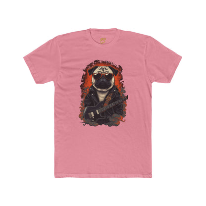 Pug Rocker Graphic Tee — Guitar-Playing Pug Band Shirt